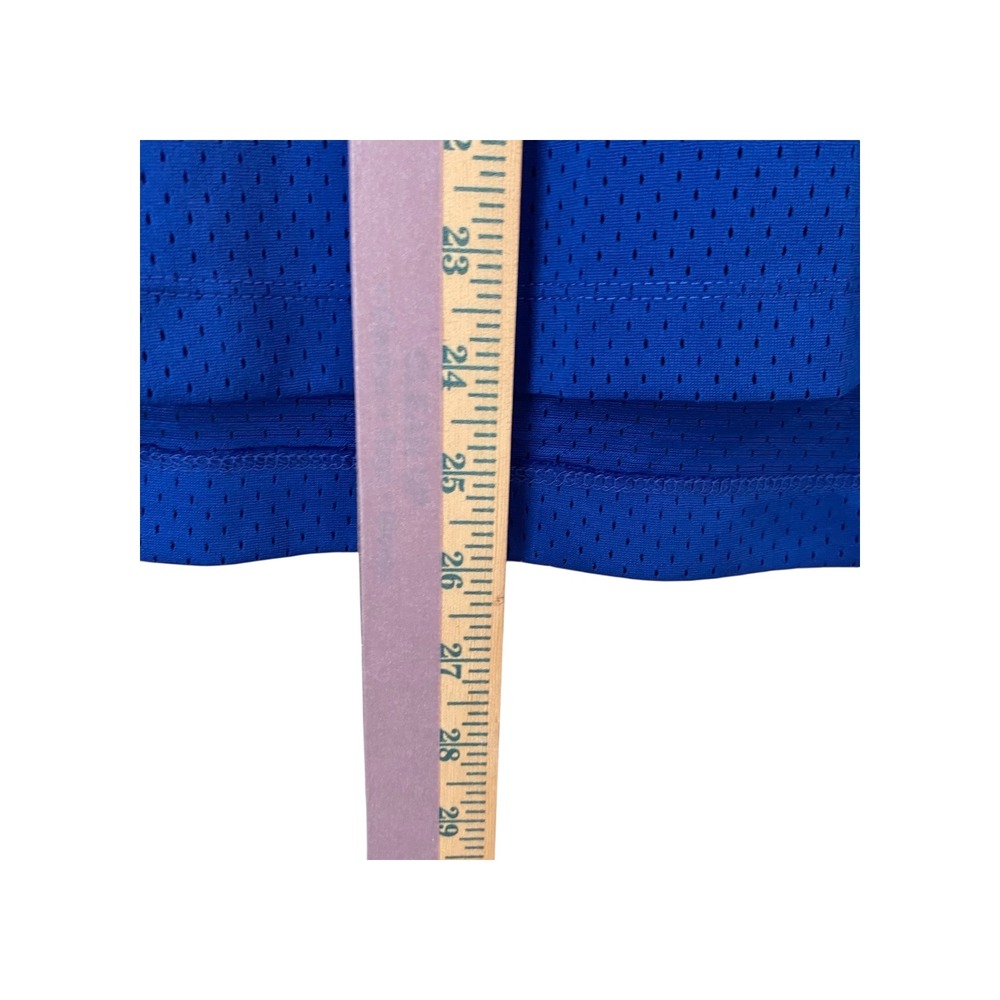 NFL New York Giants Girls Mesh Jersey V Neck Short Sleeve Team Apparel Blue‎ - Picture 4 of 6
